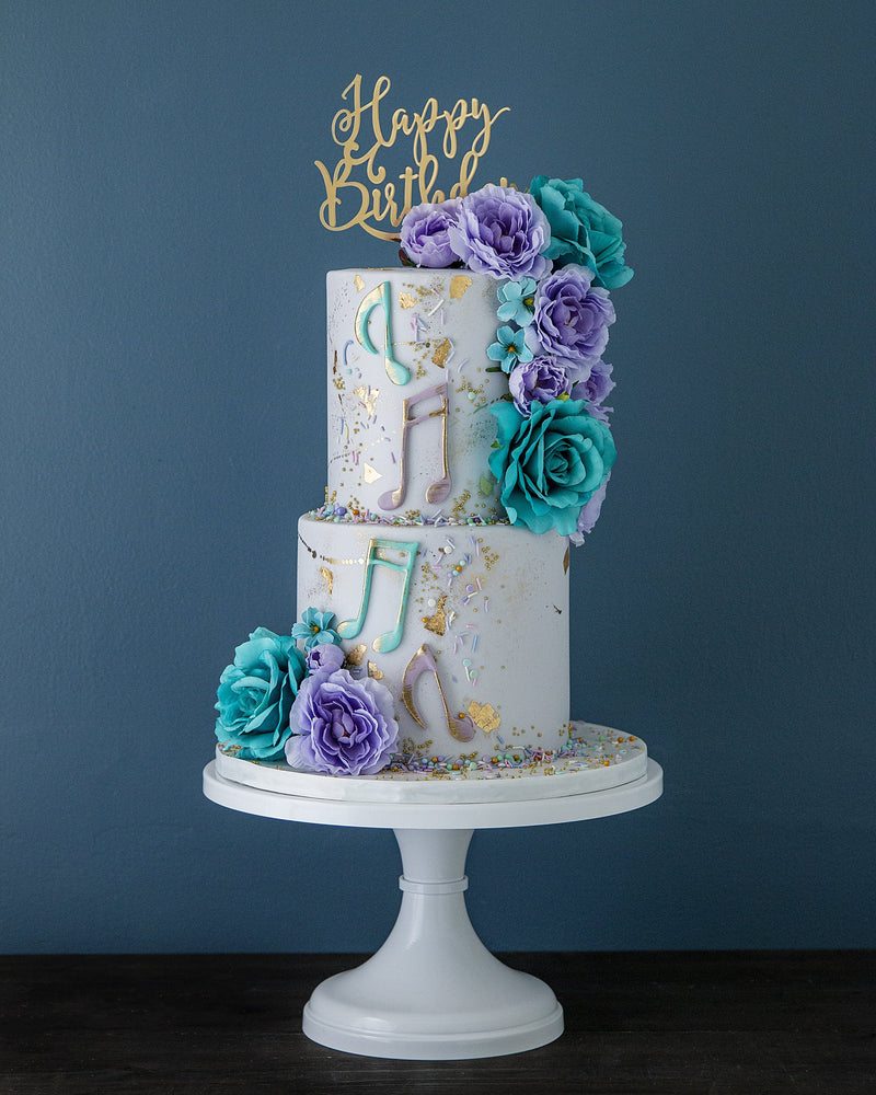Lavender Tunes Cake Elegant Temptations Bakery