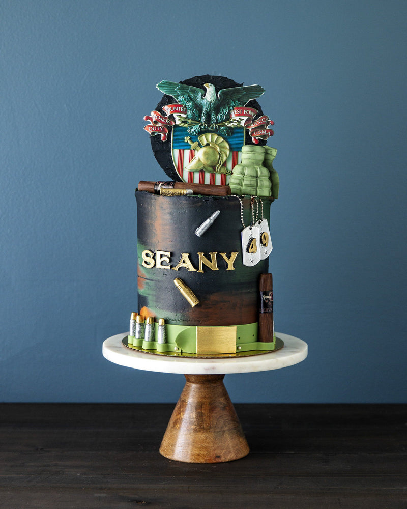 Army Birthday Cake Elegant Temptations Bakery