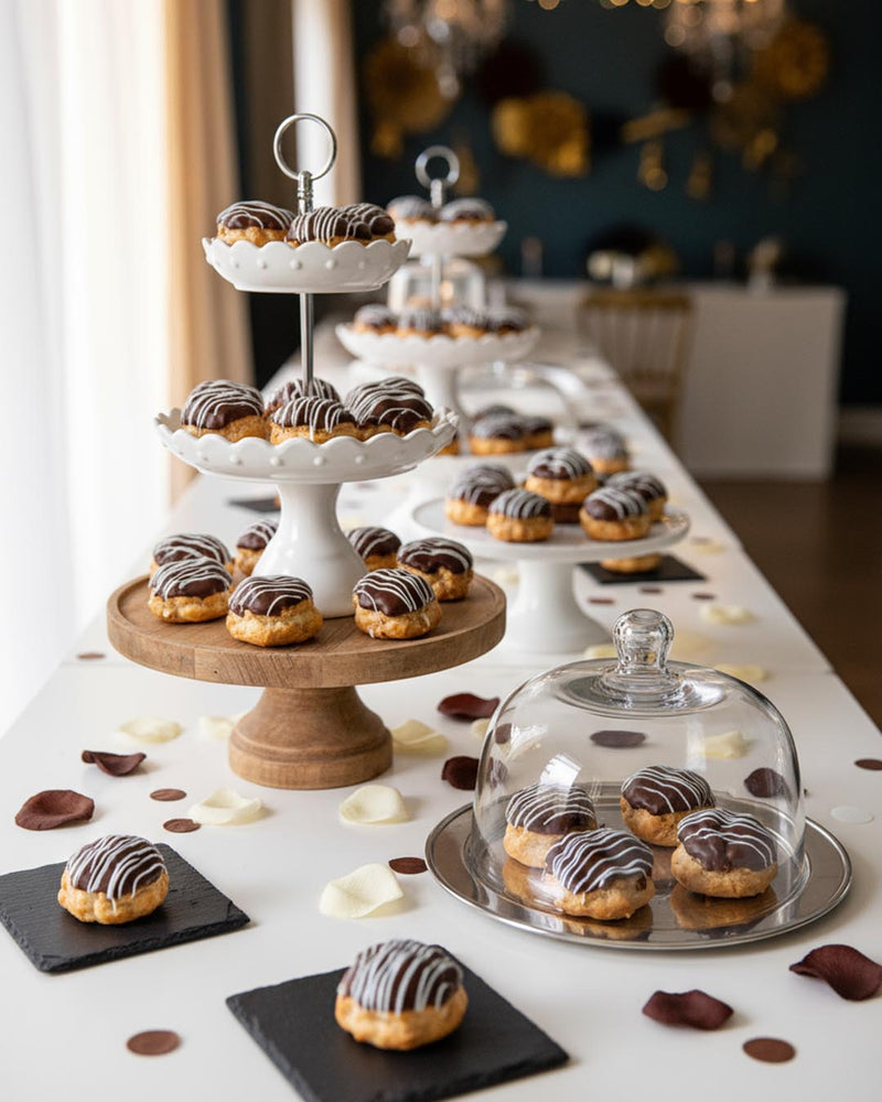 Chocolate Drizzle Éclairs