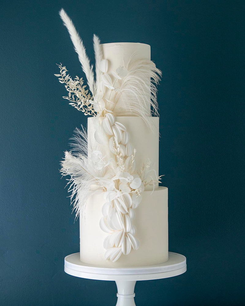 Boho Blanc Wedding cake
