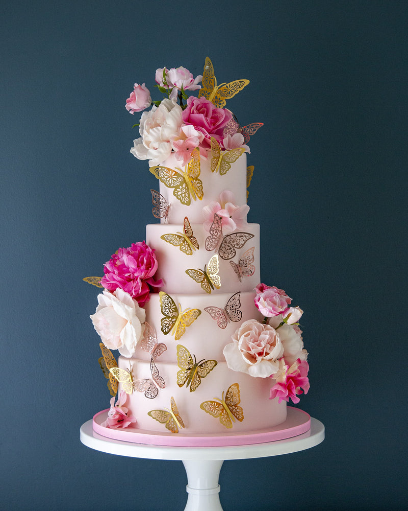 Cascading Butterflies Cake Elegant Temptations Bakery