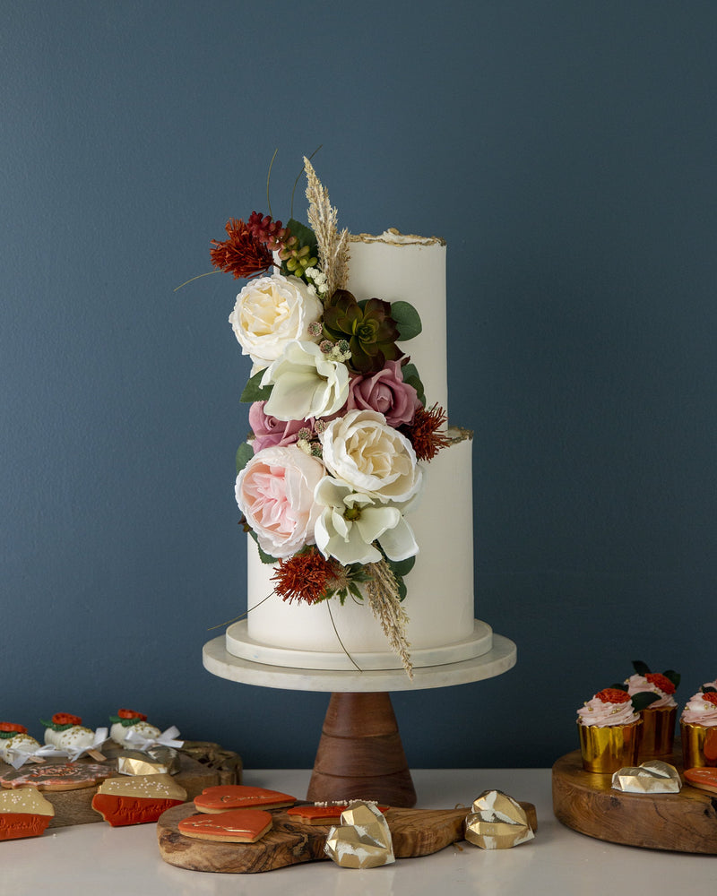 Terracotta Vows Wedding Kit Cake Elegant Temptations Bakery