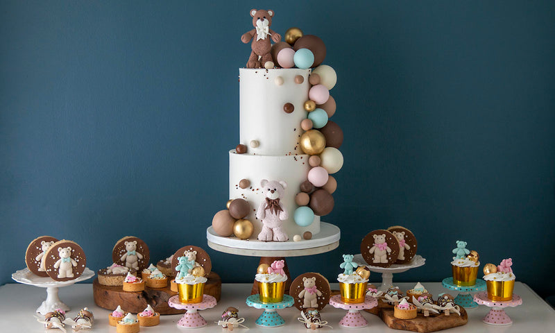 Teddy Bear Gender Reveal Elegant Temptations Bakery
