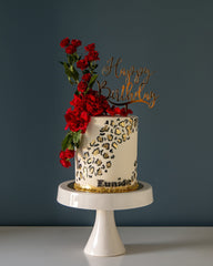 Animal Print Birthday Cake Elegant Temptations Bakery