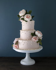 Blushing Buttercream Cake Elegant Temptations Bakery