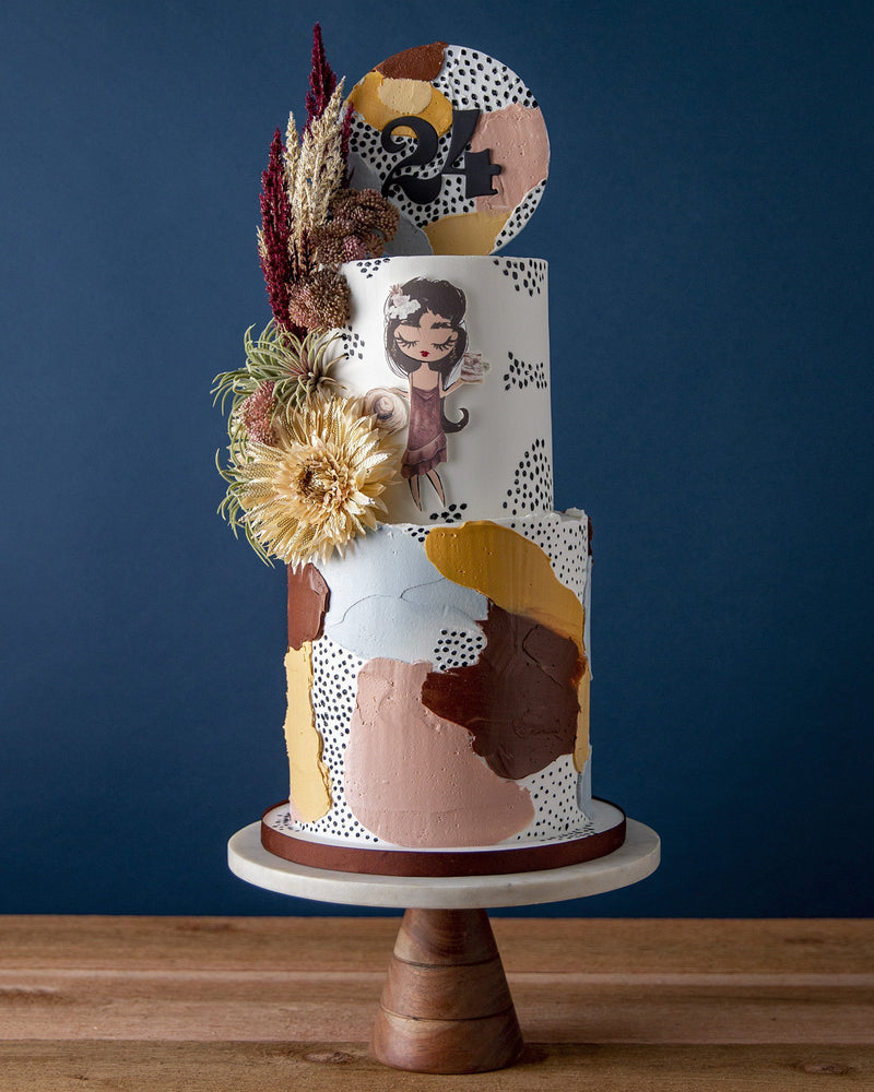 Boho Girl Cake Elegant Temptations Bakery