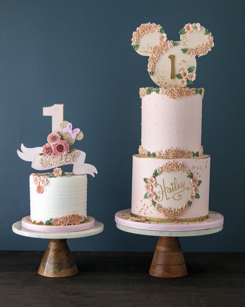 Botanical Minnie Cake Elegant Temptations Bakery
