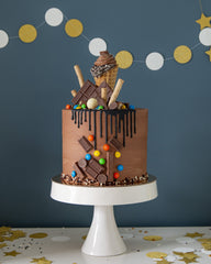 Chocolate Frosted Cake Elegant Temptations Bakery