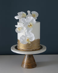 Golden Orchid Cake Elegant Temptations Bakery