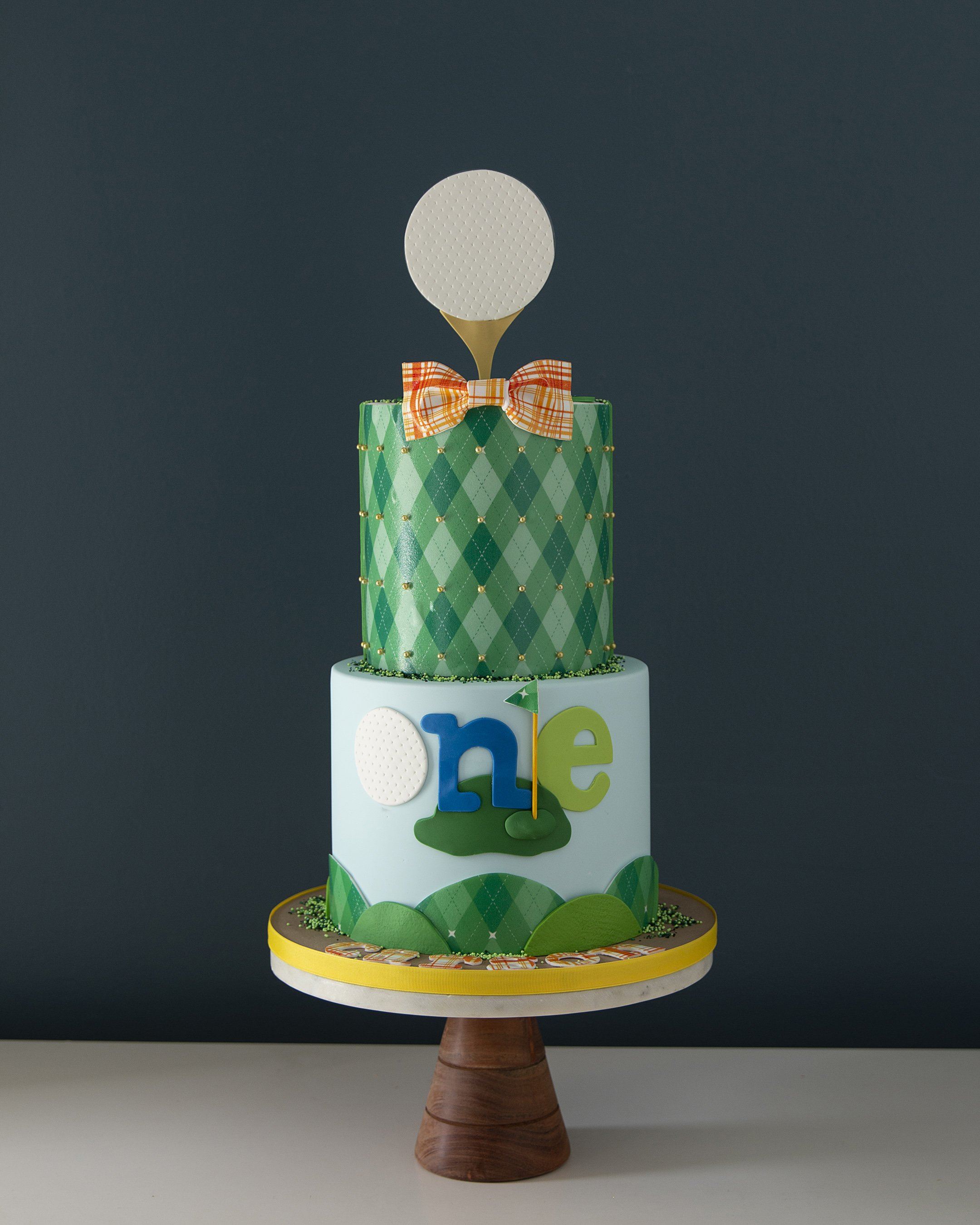 Two Tier Golf Cake