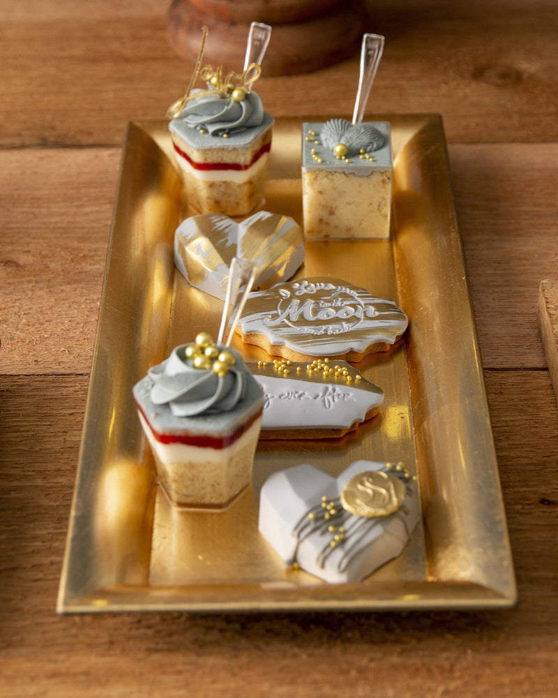 Misty Gold Wedding Kit Cake Elegant Temptations Bakery
