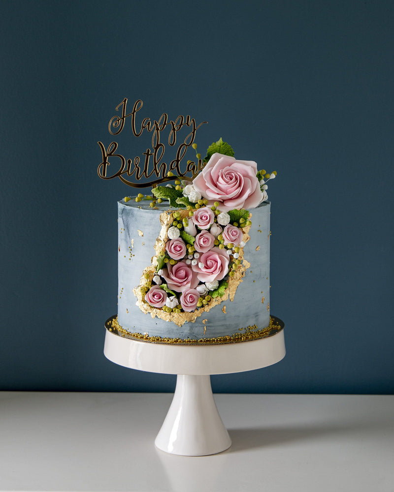 Rose Geode Cake Elegant Temptations Bakery