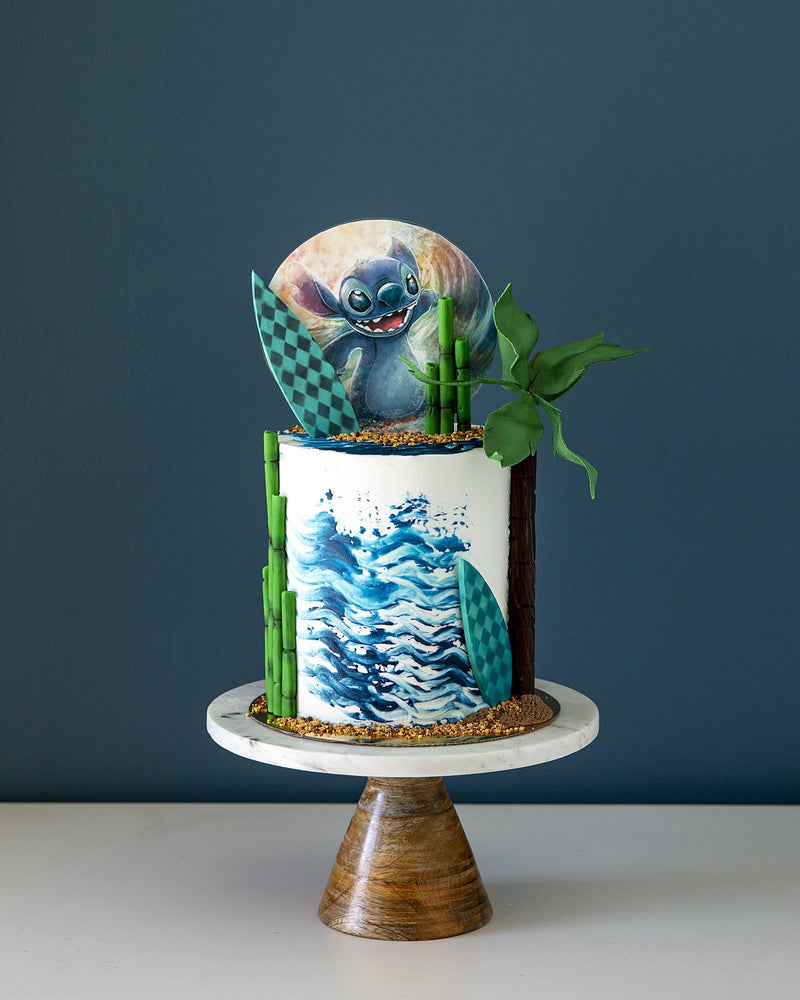 Surfs Up Stitch Cake Elegant Temptations Bakery