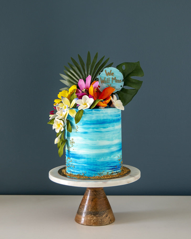 Tropical Retirement Cake Elegant Temptations Bakery